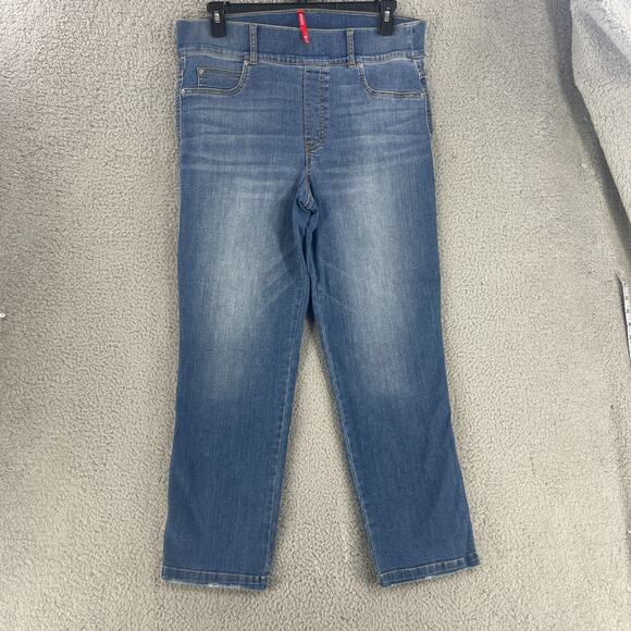 Spanx Womens Jeans Sz 1X (36 ) Pants Stretch Tummy shapewear Straight High Rise - Picture 5 of 13
